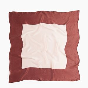 Pink and brown color block scarf H&M